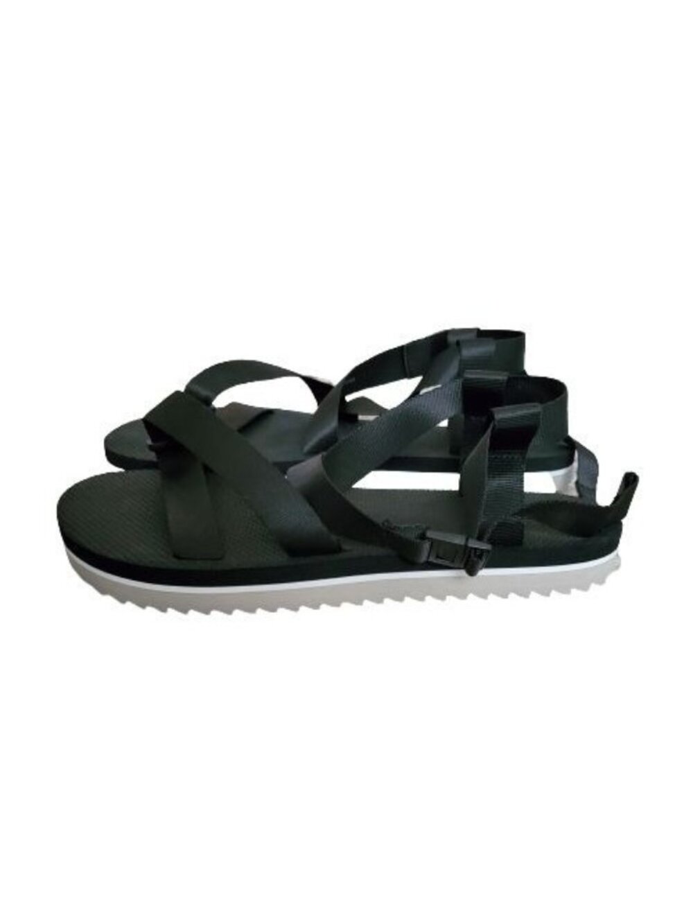 AMERICAN EAGLE OUTFITTERS Unisex Black Back Ankle Strap Sandals Size 9 NWOT - Picture 6 of 11